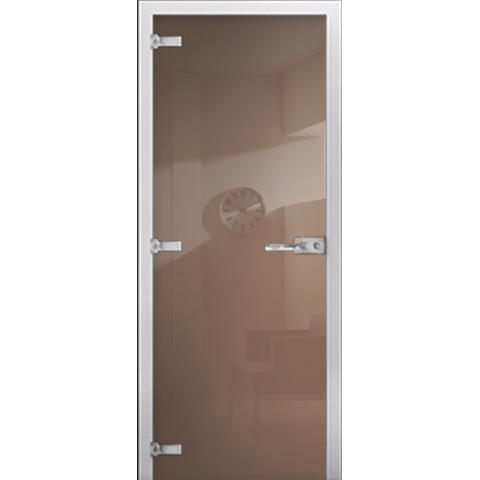 Cтеклянная межкомнатная дверь DS RAL 1236